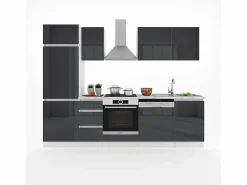 Vicco Mueble de cocina antracita brillo intenso/blanco 270x57.7x81.6 optima Gris antracita Outlet