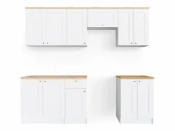 Vicco Cocina Completa|Mueble de cocina 240x60x81.6 bergamo