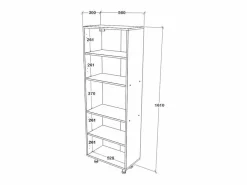 Mueble de cocina haaus Arno, 4 puertas, , 56 x 30 x 161 cm^