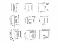 vidaxl Mueble de cocina Kalmar 14 piezas artesanal roble Color natural claro Clearance