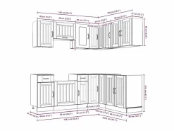 Mueble de cocina Kalmar 11 piezas artesanal roble^vidaxl Hot