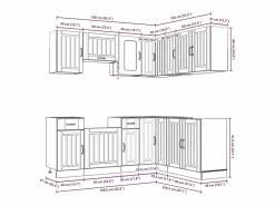 Mueble de cocina Kalmar 11 piezas artesanal roble^vidaxl Hot
