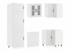 vidaxl Cocina Completa|Mueble de cocina Kalmar 14 piezas madera contrachapada