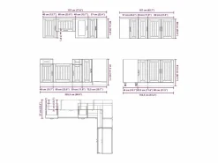 Mueble de cocina Kalmar 11 piezas madera contrachapada^vidaxl Discount