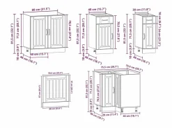 Mueble de cocina Kalmar 11 piezas madera contrachapada^vidaxl Discount