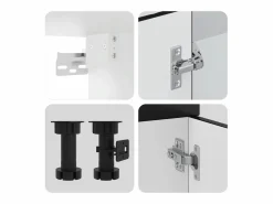vidaxl Cocina Completa|Mueble de cocina Kalmar negra 14 piezas madera contrachapada