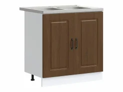 vidaxl Mueble de Cocina Kalmar Roble Marrón 80 x 46 x 81,5 cm Marru00f3n New