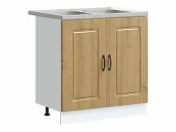 vidaxl Cocina Completa|Mueble de Cocina Kalmar Roble artesanal 80 x 46 x 81,5 cm