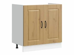 vidaxl Cocina Completa|Mueble de Cocina Kalmar Roble artesanal 80 x 46 x 81,5 cm