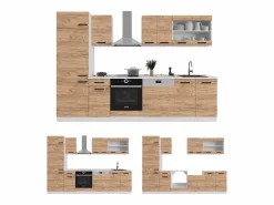 Vicco Mueble de cocina oro potencia roble/blanco 300x46x81.6 r-line Color natural oscuro Discount