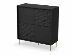MSO Aparador|Mueble de diseño y dorado 100cm Tramona