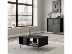 MSO Aparador|Mueble de diseño y dorado 100cm Tramona