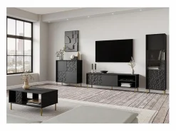 MSO Aparador|Mueble de diseño y dorado 100cm Tramona