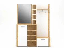 Armario De Entrada|Mueble de entrada Barry roble artesanal / 150 cm