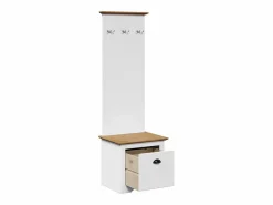 Mueble de entrada con ganchos BODO y marrón 50x40x157 cm^vidaxl Discount
