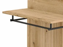 Mueble de entrada Nordic D roble evoke / tabilla / blanco 65 cm^