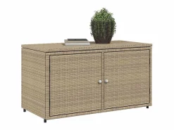 Armario De Jardín|Mueble de jardín 110x55x60,5 cm resina trenzada