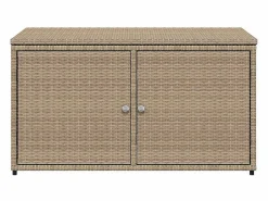 Armario De Jardín|Mueble de jardín 110x55x60,5 cm resina trenzada