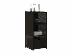 Mueble de jardín de resina trenzada, 50x55x115 cm^ Sale