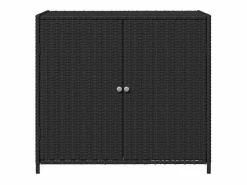 Armario De Jardín|Mueble de jardín de resina trenzada, 83x45x76 cm