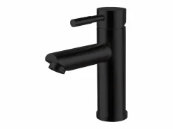 Mueble de lavabo de esquina con patas con lavabo, grifo y mueble con espejo SORRENTO Marru00f3n
