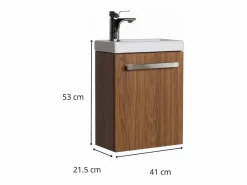 Mueble de lavabo de pared NEVADA con toallero^ Discount