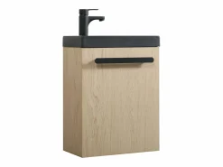 Mueble de lavabo de pared NEVADA con toallero Marru00f3n Sale