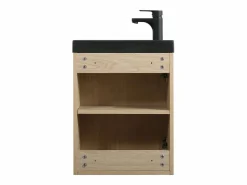 Mueble de lavabo de pared NEVADA con toallero Marru00f3n Sale