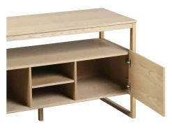Mueble de lavabo doble de roble ATOLL Color natural claro Online