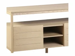Mueble de lavabo doble de roble ATOLL Color natural claro Online