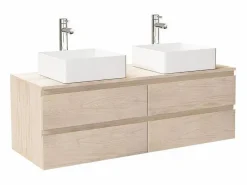 Conjunto De Baño|Mueble de lavabo doble suspendido SORRENTO de 120 cm