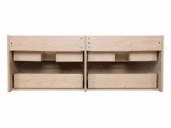 Mueble de lavabo doble suspendido SORRENTO de 120 cm con encimera de cerámica^ Clearance
