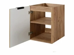 Mueble de lavabo, Roble Craft + tirador negro, 40 x 57 x 46 cm^ Discount