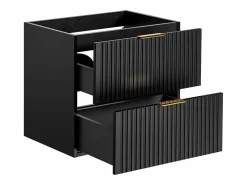 Mueble de lavabo suspendido con acabado ranurado, , 60 cm de ancho, ZEVARA^Vente-unique Discount