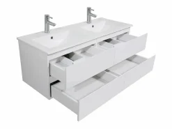 Mueble de lavabo suspendido SORRENTO de 4 cajones, 120 cm^ Online