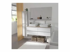 Mueble de lavabo suspendido SORRENTO de 4 cajones, 120 cm^ Online