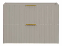 Mueble de lavabo suspendido con acabado acanalado , 80 cm de ancho, ZEVARA^Vente-unique Clearance