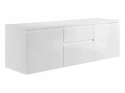 Vente-unique Mueble de lavabo suspendido , An. 150 x Al. 46 x Pr. 50 cm, JIMENA II Blanco Outlet