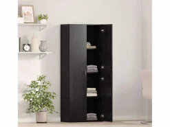 Armario Oficina|Mueble de oficina con estante 2 piezas Roble 60 x 32 x 153