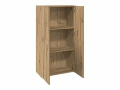 Mueble de oficina con estante, roble artesanal, 60 x 32 x 115 cm^ Outlet