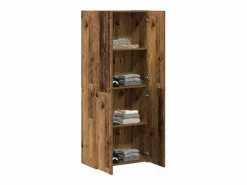 Mueble de oficina con estantes, 2 piezas, madera antigua, 60 x 32 x 153 cm Marru00f3n Outlet