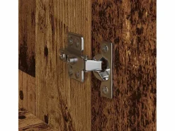 Armario Oficina|Mueble de oficina con estante de madera antigua 60 x 32 x 115 cm