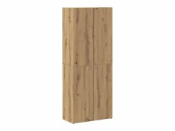 Armario Oficina|Mueble de oficina de 2 piezas, roble artesanal, 60 x 32 x 153 cm