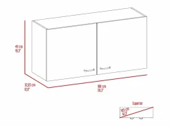 Mueble de Pared para Cocina Nápoles, con dos puertas^TuHome