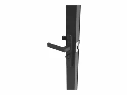 Vente-unique Puerta Con Marco|Mueble de puerta reversible de aluminio y cristal templado transparente - Al 204 x An 93 cm - LOXTON