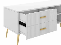 ModernLuxe Mueble de televisión escandinavo contemporáneo de 180 cm para TV de 75