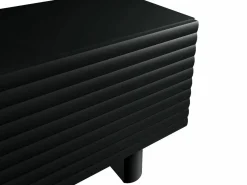 Vente-unique Mueble de TV con 2 puertas, 180 cm, en MDF - - LUDIMA Negro Clearance