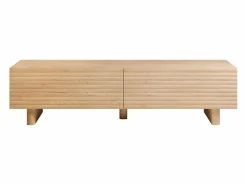 Vente-unique Mueble Tv|Mueble de TV con 2 puertas 180 cm de MDF - Natural - LUDIMA