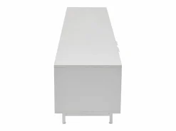 Mueble de TV de 200 cm, mueble de TV con 2 puertas y 2 cajones, estilo moderno, para salón y oficina^OKWISH