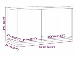 Clicnbuy Librería|Mueble de TV de madera de roble 60x24x32 cm